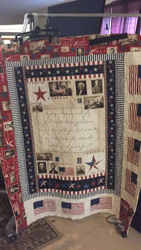 American Flag Quilt, photo 2 of 5