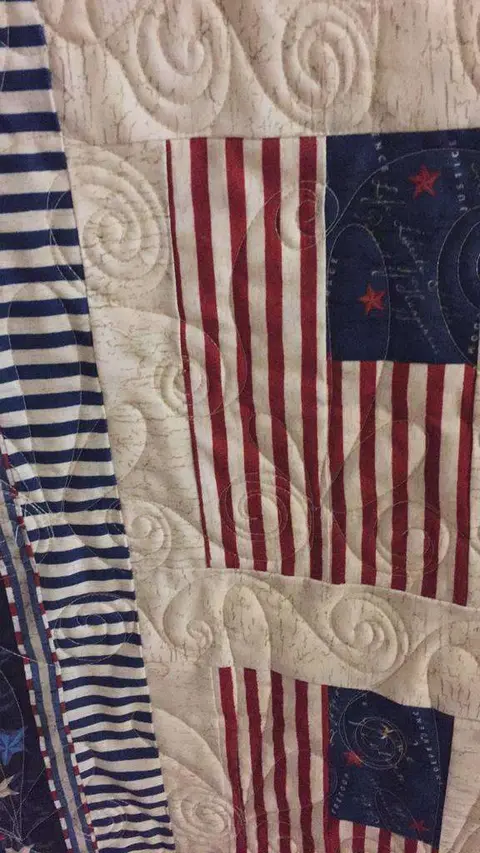 American Flag Quilt, photo 3 of 5