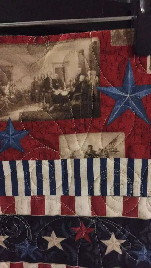 American Flag Quilt, photo 4 of 5