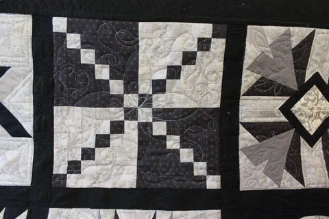 Black and White Beauty Quilt, photo 8 of 31