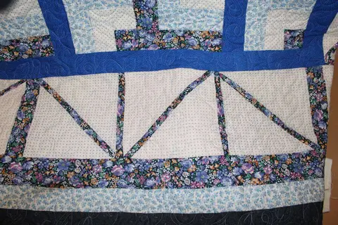 Blue, Black and White Quilt, photo 7 of 11