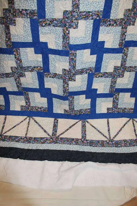 Blue, Black and White Quilt, photo 8 of 11