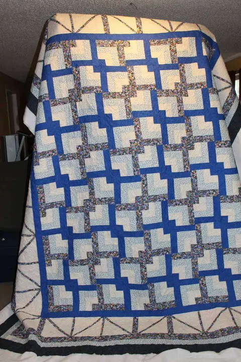 Blue, Black and White Quilt, photo 11 of 11
