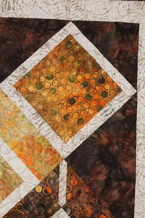 Fall Batik Diamond Quilt, photo 2 of 14