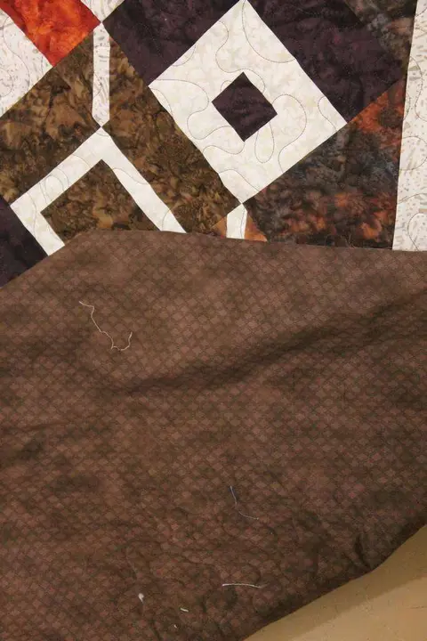 Fall Batik Diamond Quilt, photo 3 of 14
