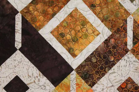 Fall Batik Diamond Quilt, photo 6 of 14