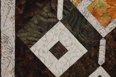 Fall Batik Diamond Quilt, photo 9 of 14