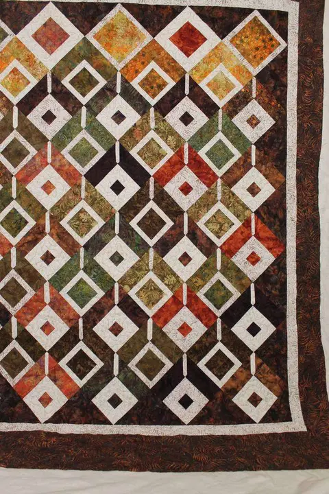Fall Batik Diamond Quilt, photo 14 of 14