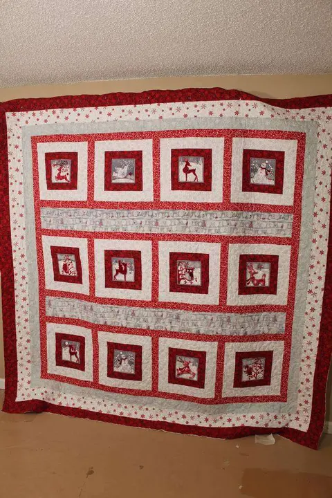Flannel Christmas Quilt, photo 15 of 19