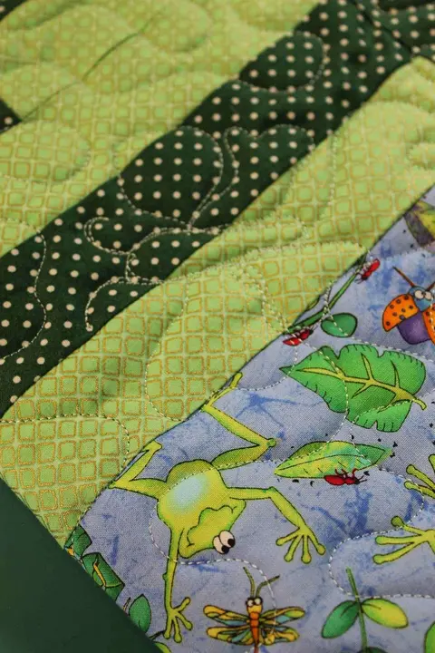 Froggie Rail Fence Quilt, photo 16 of 20