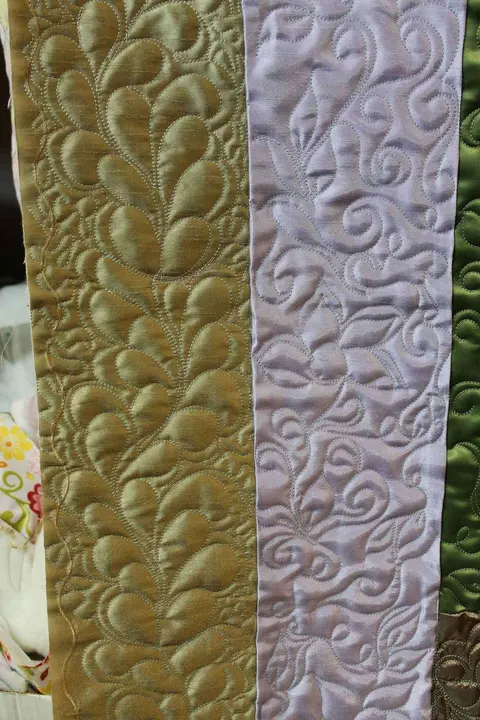 Green, Gold And Pink Quilt, photo 5 of 48