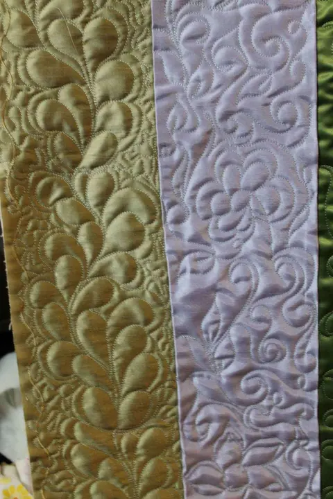 Green, Gold And Pink Quilt, photo 7 of 48