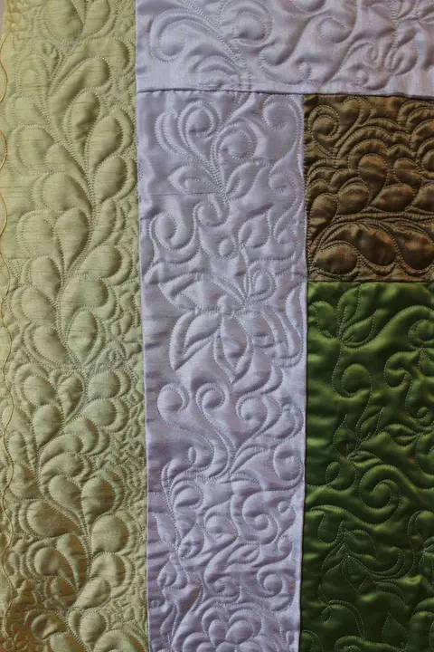 Green, Gold And Pink Quilt, photo 10 of 48