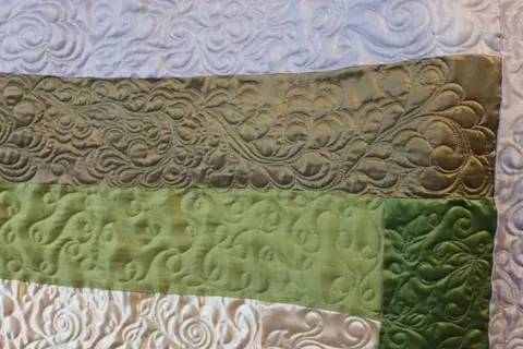 Green, Gold And Pink Quilt, photo 22 of 48
