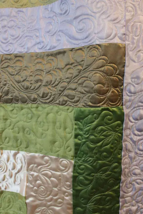 Green, Gold And Pink Quilt, photo 23 of 48