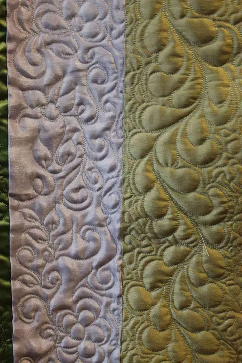 Green, Gold And Pink Quilt, photo 33 of 48