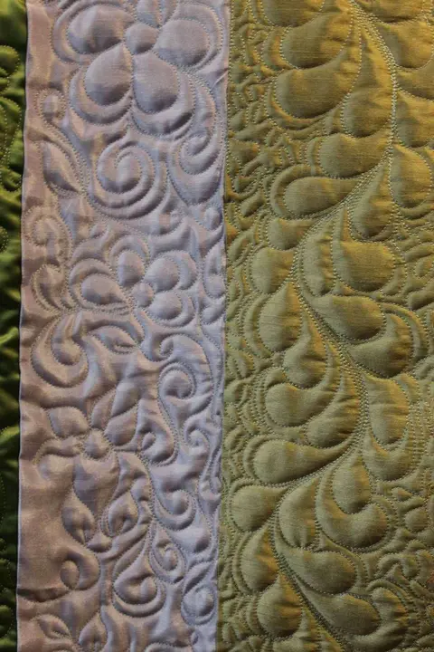 Green, Gold And Pink Quilt, photo 34 of 48
