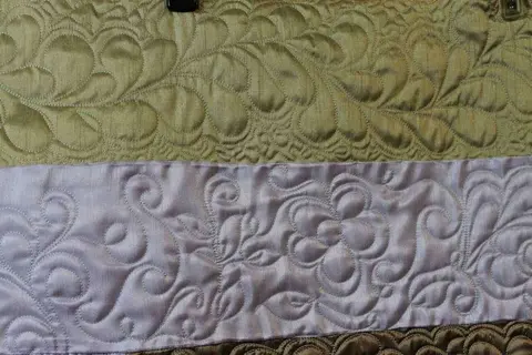 Green, Gold And Pink Quilt, photo 42 of 48