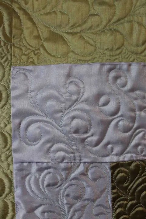 Green, Gold And Pink Quilt, photo 44 of 48