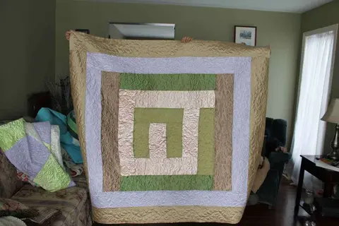Green, Gold And Pink Quilt, photo 48 of 48