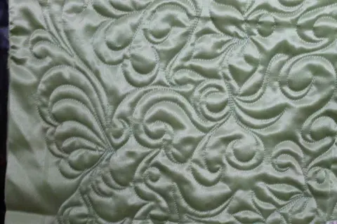 Green & Purple Satin Quilt, photo 2 of 28