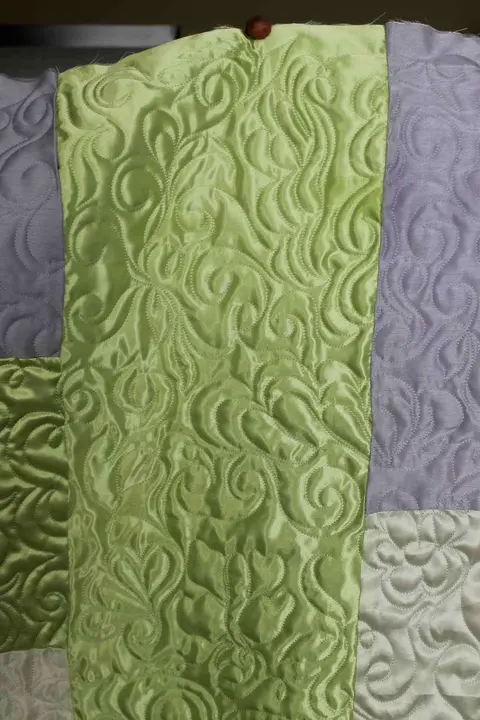 Green & Purple Satin Quilt, photo 3 of 28