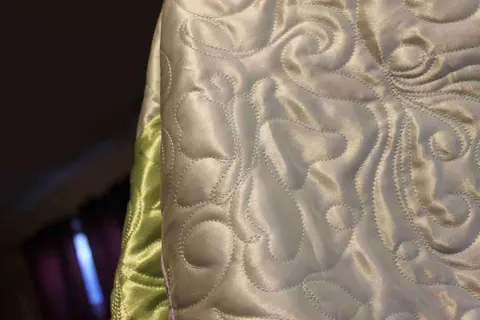 Green & Purple Satin Quilt, photo 6 of 28