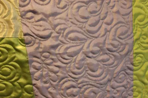 Green & Purple Satin Quilt, photo 7 of 28