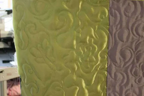 Green & Purple Satin Quilt, photo 12 of 28