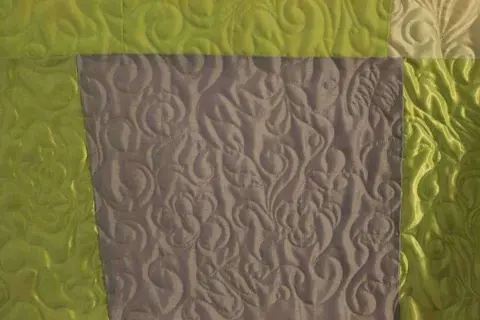 Green & Purple Satin Quilt, photo 13 of 28