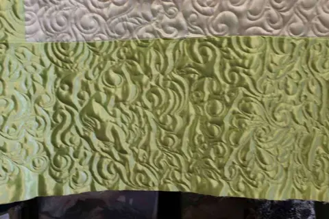 Green & Purple Satin Quilt, photo 18 of 28