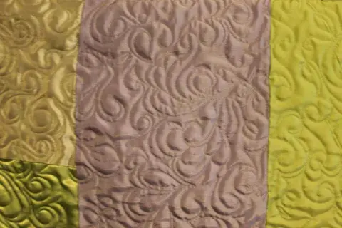 Green & Purple Satin Quilt, photo 23 of 28