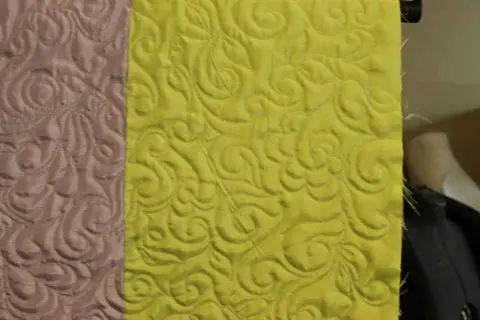 Green & Purple Satin Quilt, photo 24 of 28