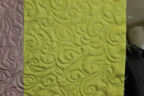 Green & Purple Satin Quilt, photo 25 of 28