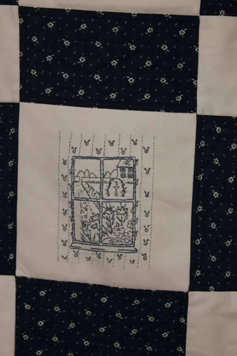 Hand Embroidered Country Quilt, photo 14 of 17