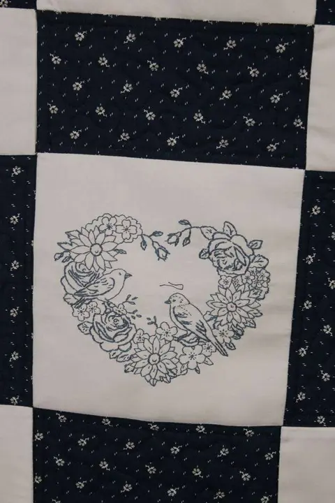 Hand Embroidered Country Quilt, photo 15 of 17