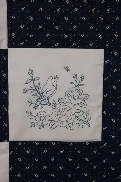 Hand Embroidered Country Quilt, photo 17 of 17