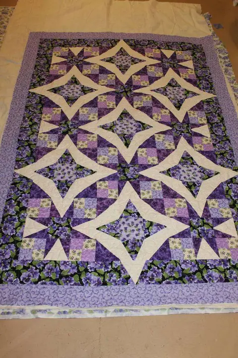 Pansies In Paradise Quilt