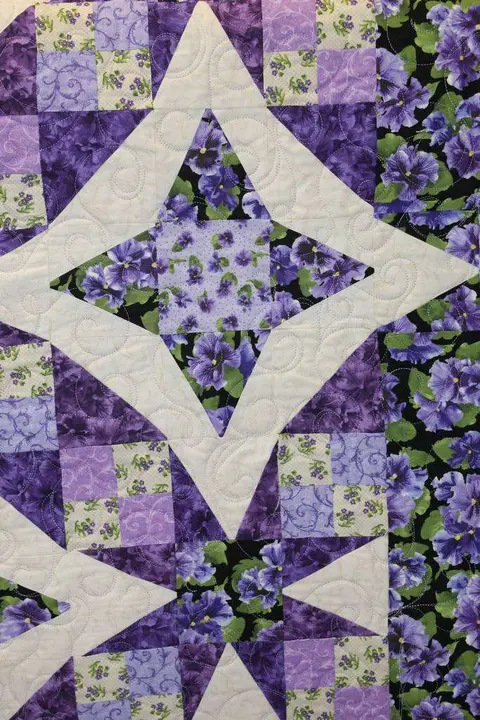 Pansies In Paradise Quilt, photo 2 of 15