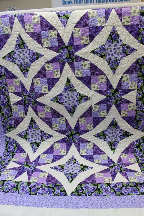 Pansies In Paradise Quilt, photo 4 of 15