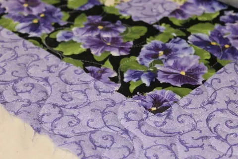 Pansies In Paradise Quilt, photo 8 of 15