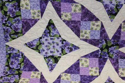 Pansies In Paradise Quilt, photo 9 of 15
