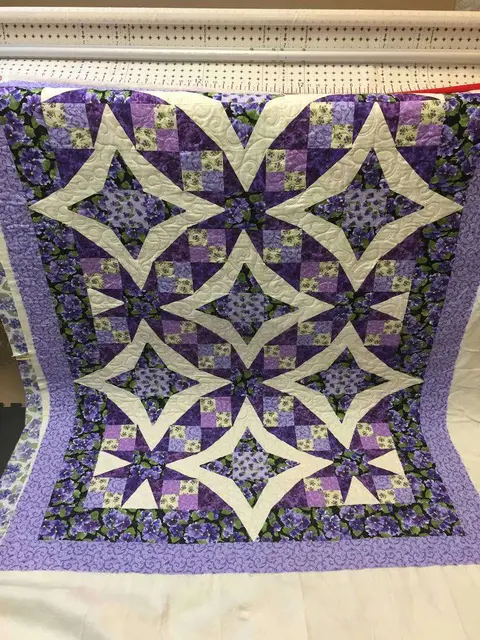 Pansies In Paradise Quilt, photo 12 of 15