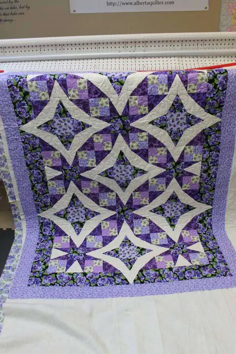 Pansies In Paradise Quilt, photo 13 of 15