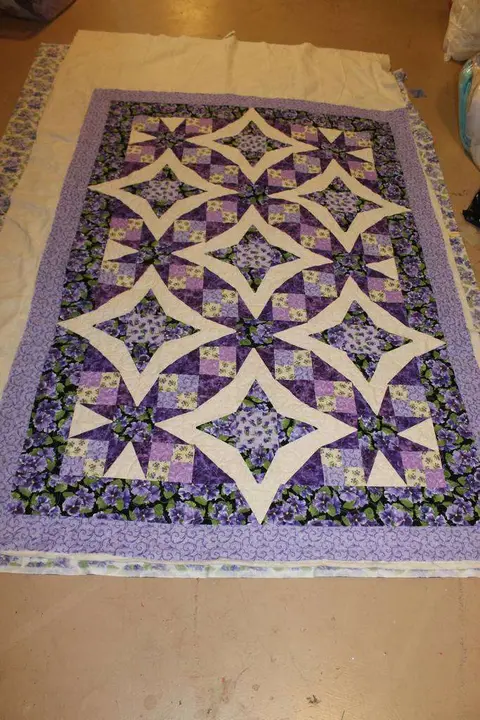 Pansies In Paradise Quilt, photo 15 of 15