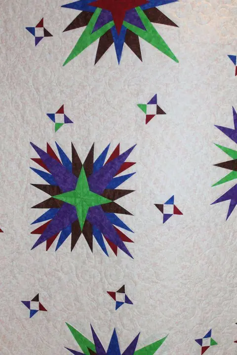 Paper Pieced Stars Quilt, photo 11 of 33