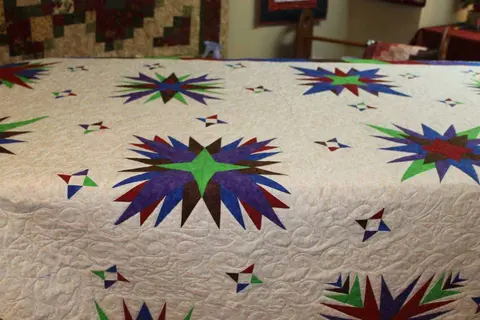 Paper Pieced Stars Quilt, photo 13 of 33