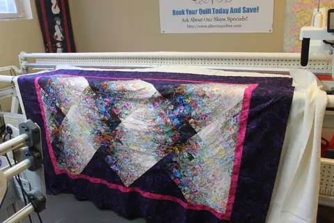 Purple Bargello Quilt, photo 25 of 33