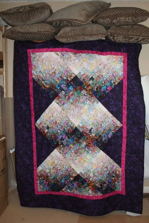 Purple Bargello Quilt, photo 31 of 33