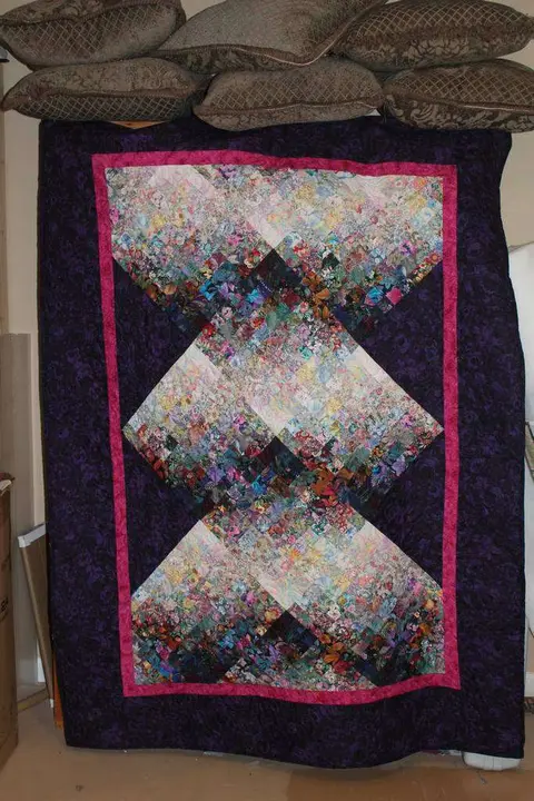 Purple Bargello Quilt, photo 32 of 33